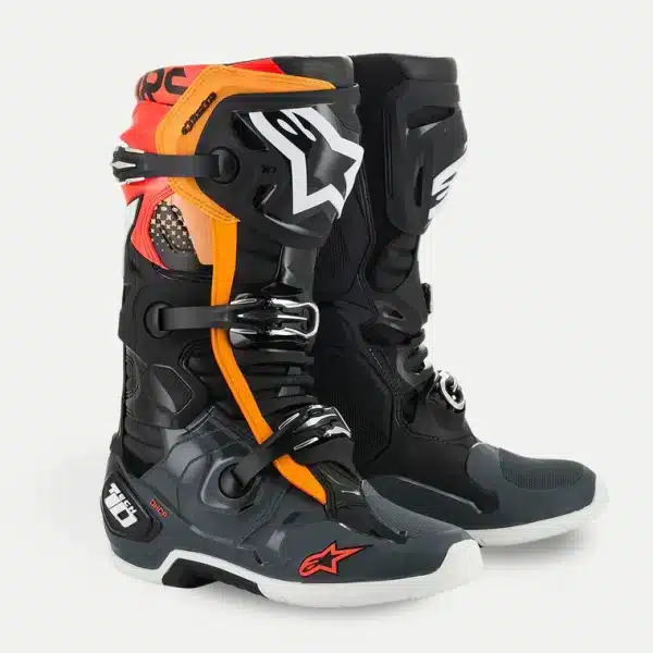 מגפיים לאופנוע שטח אלפינסטארס כתום/שחור Alpinestars Tech 10 Orange/Black 2010020-1143