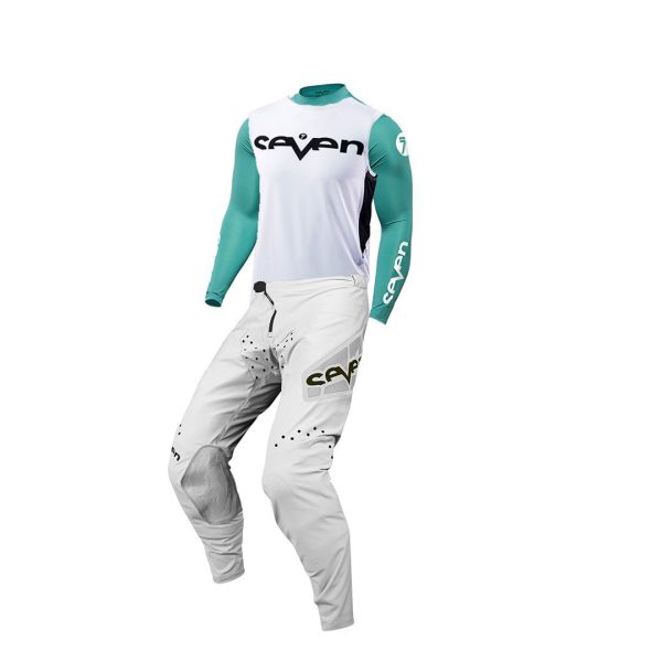 חליפת רכיבה Seven Zero לבן/אקווה