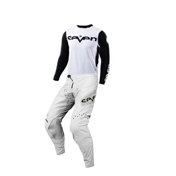 חליפת רכיבה Seven Zero לבן/שחור