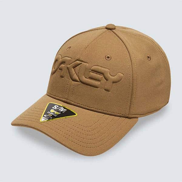 כובע אוקלי חום Oakley 6 Panel Stretch Hat Emossed - S/M