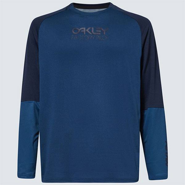 חולצת רכיבה ארוכה כחול Oakley Factory Pilot