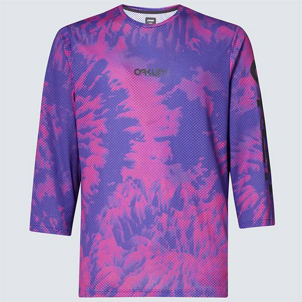 חולצת רכיבה שלושת רבע אוקלי סגול Oakley MTB Ride Free 3/4