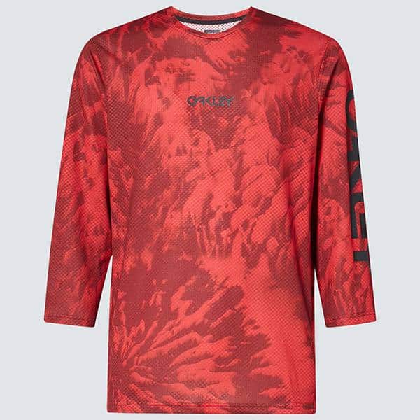 חולצת רכיבה OAKLEY RIDE FREE 3/4 עם טכנולוגיית Hydrolix™, שרוולים באורך ¾ ועיצוב רפלקטיבי. קלה, מאווררת ומושלמת לרכיבות שטח. זמינה ב-EFM SPORTS אילת – ללא מע"מ ומשלוחים לכל הארץ.