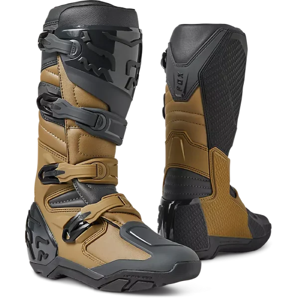 מגפיים פוקס קומפ . מגפיים fox comp x . fox racing comp x boots . מגפיים לאופנוע שטח פוקס חום