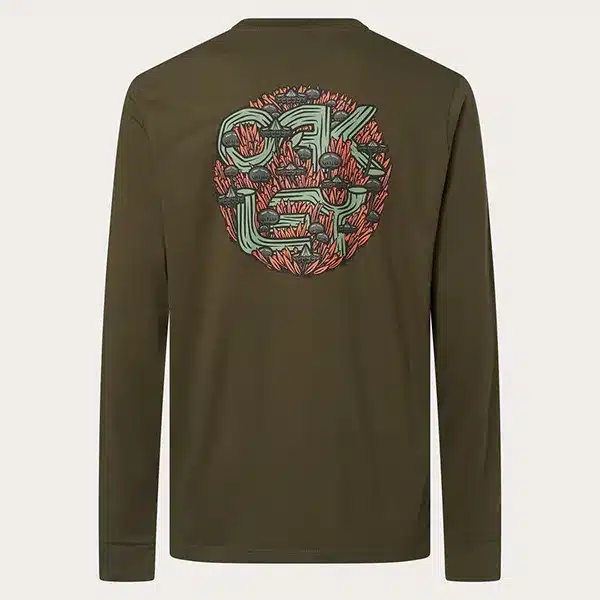 חולצה ארוכה אוקלי ירוק זית Oakley Agaricus Nassa LS Crew