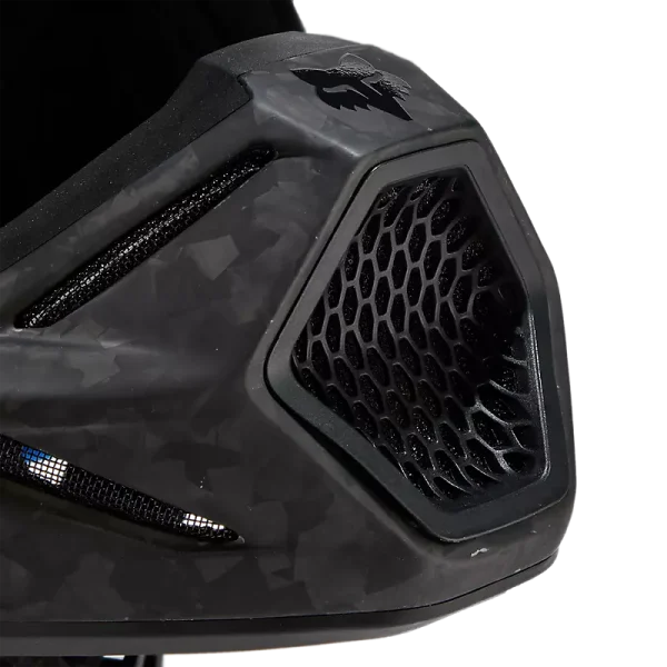 fox v3 rs 2024 mips integra split Carbon Black mouth guard