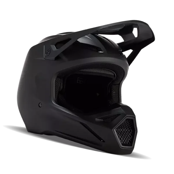 קסדה פוקס שחור מט FOX V1 Solid Black V24