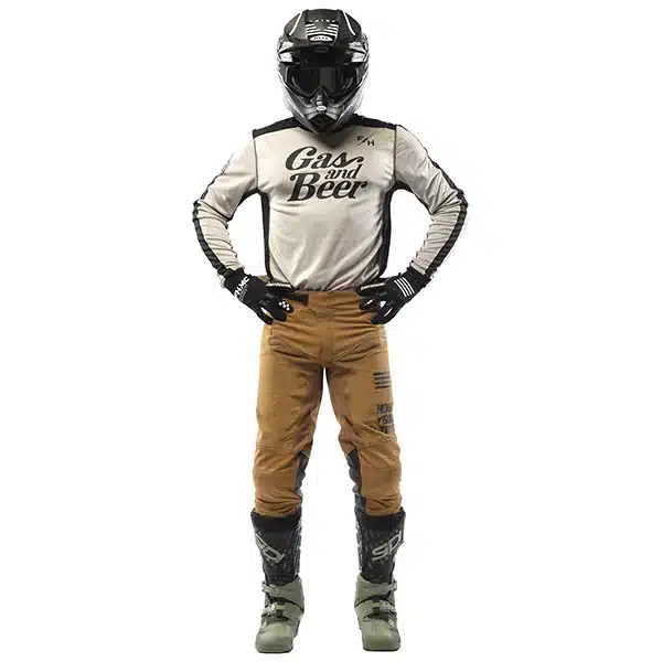 חליפת רכיבה פסטהאוס קרם/חום Fasthouse Grindhouse Draft