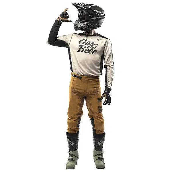 חליפת רכיבה פסטהאוס קרם/חום Fasthouse Grindhouse Draft