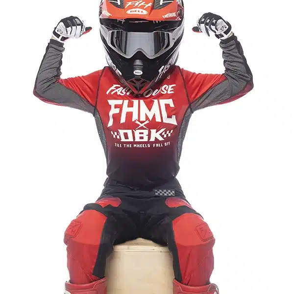 חליפת רכיבה לילדים פסטהאוס אדום/שחור Fasthouse Grindhouse Twich