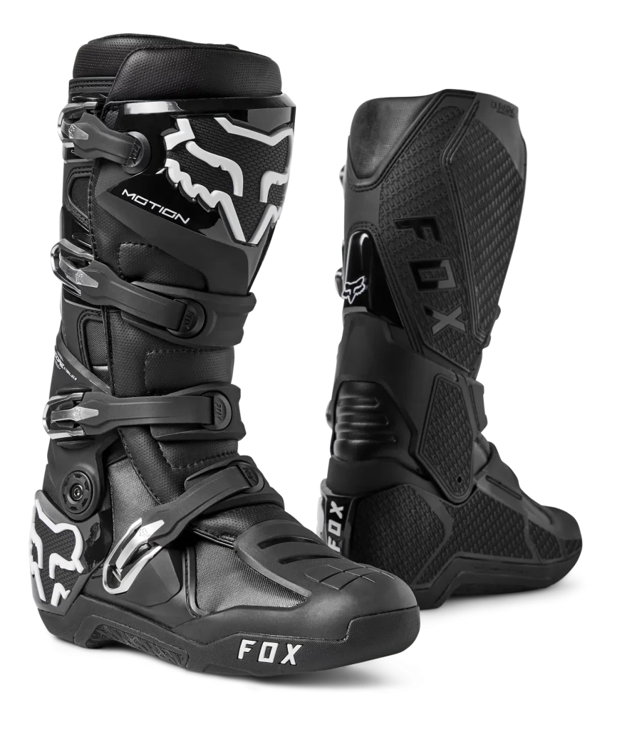 מגפיים לאופנוע שטח fox motion בצבע שחור