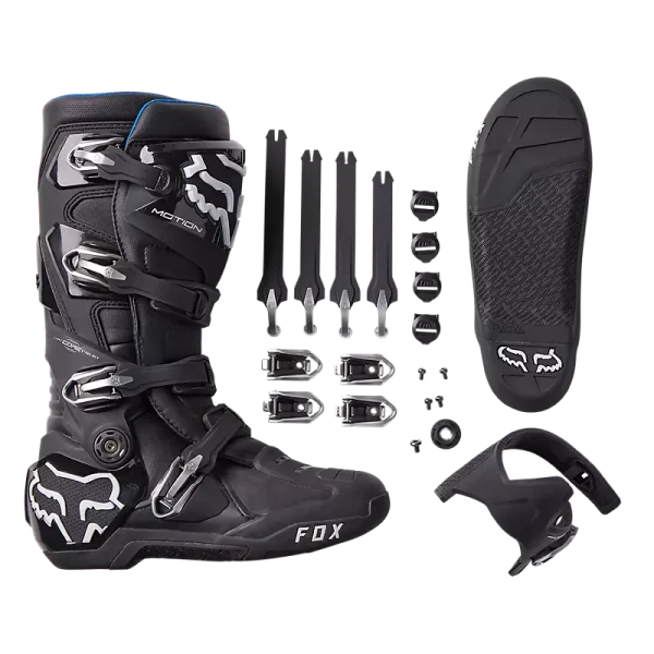 מגפיים לאופנוע שטח fox motion בצבע שחור