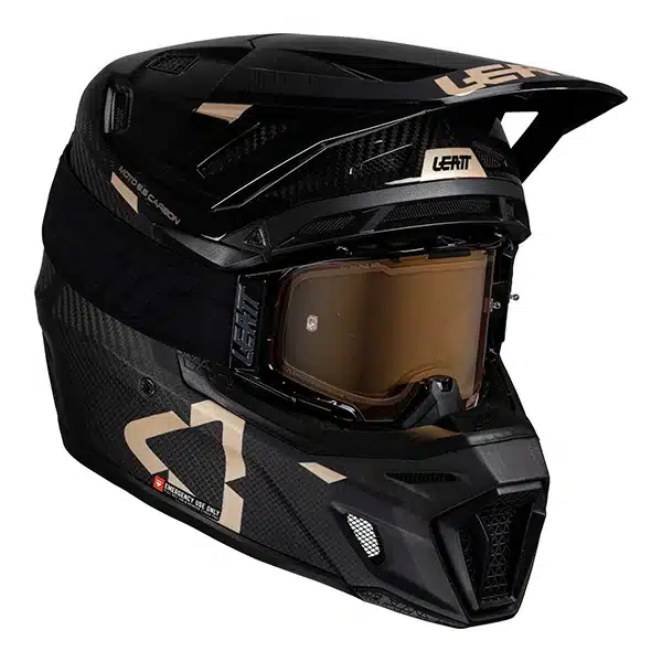 קיט קסדה ומשקף ליט קרבון  - LEATT MOTO 9.5 CARBON V25