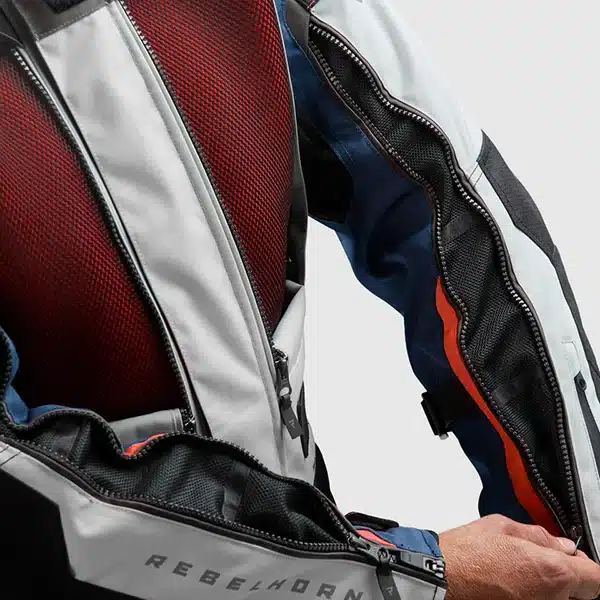 מעיל אדוונצ'ר רב עונתי כחול/אפור/אדום Rebelhorn CUBBY V אוורור שרוול