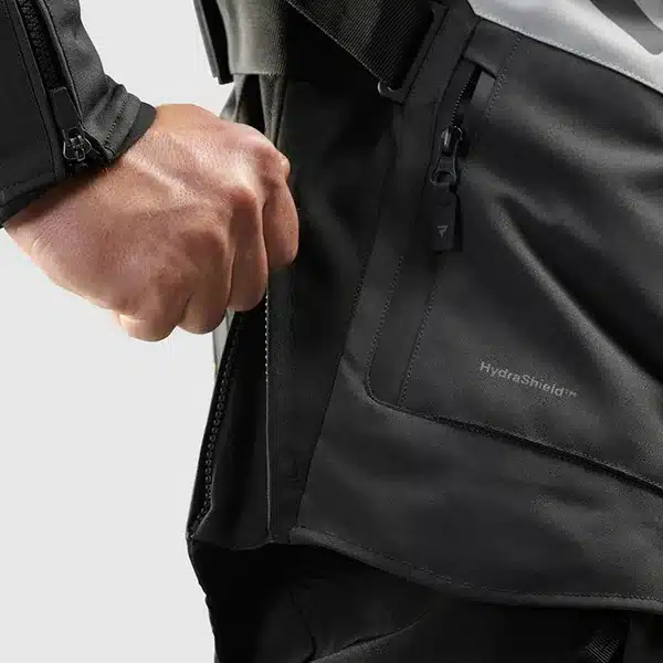 מעיל רכיבה רב עונתי לאופנוע עם כיסים Rebelhorn Hiker IV GREY BLACK YELLOW