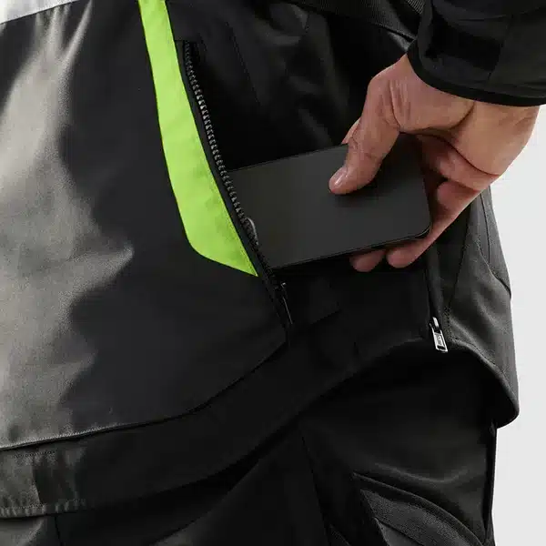 מעיל רכיבה רב עונתי לאופנוע עם כיסים Rebelhorn Hiker IV GREY BLACK YELLOW