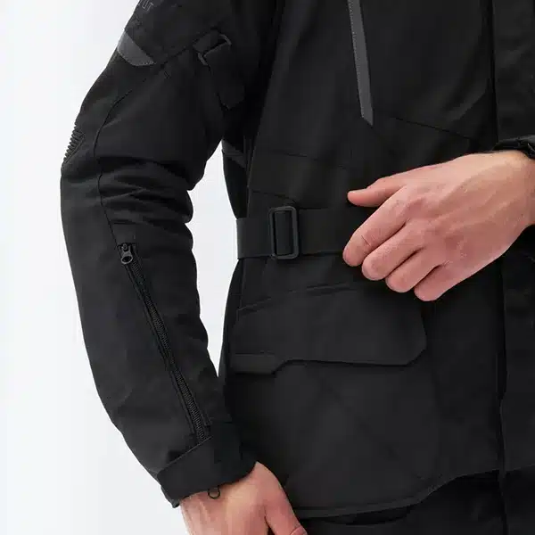 מעיל לאופנוע שחור Rebelhorn SCOUT Jacket CLOSE UP BACK