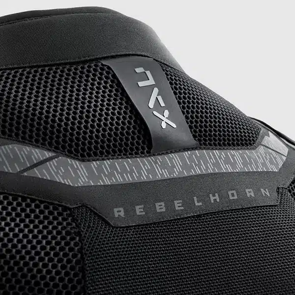 מעיל רכיבה ספורטיבי שחור רבל הורן REBELHORN JAX רשת אחורה