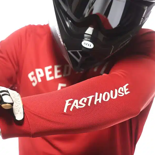 חולצת רכיבה אדום Fasthouse Sanguaro Famoso