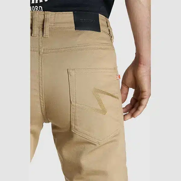 ג'ינס רכיבה בז' PANDO MOTO ROBBY SLIM