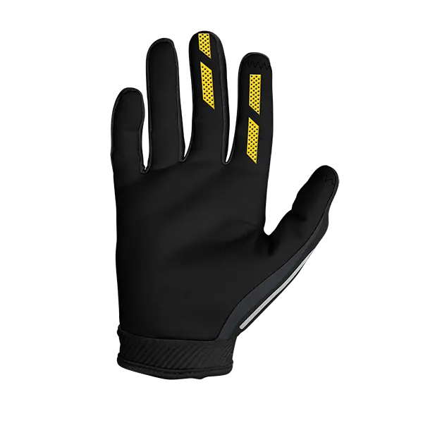 כפפות סבן שחור/צהוב ANNEX HIJACK GLOVE BLACK/YELLOW זווית אחורית