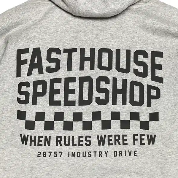 קפוצ׳ון פסטהאוס אפור FASTHOUSE Chalet Hooded Pullover Heather Gray עיצוב אחורי