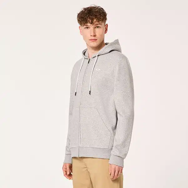 קפוצ'ון אוקלי אפור RELAX FULL ZIP HOODIE 2.0 דוגמן זווית קדמית