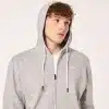 קפוצ'ון אוקלי אפור RELAX FULL ZIP HOODIE 2.0 דוגמן זווית קדמית