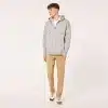 קפוצ'ון אוקלי אפור RELAX FULL ZIP HOODIE 2.0 דוגמן זווית קדמית