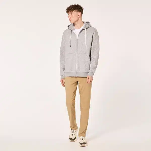 קפוצ'ון אוקלי אפור RELAX FULL ZIP HOODIE 2.0 דוגמן זווית קדמית