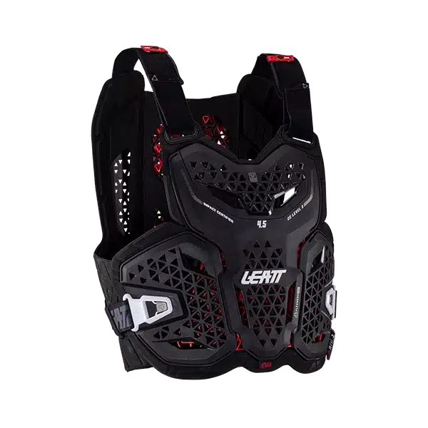 מגן חזה ליט שחור Leatt 4.5 Evo Black קל יותר ומאוורר יותר