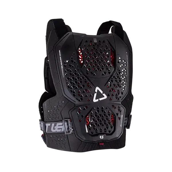 מגן חזה ליט שחור Leatt 4.5 Evo Black במבט מאחור
