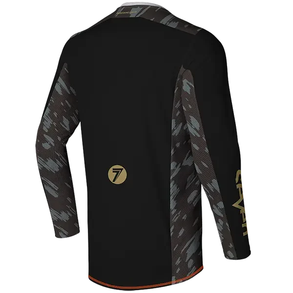 חולצת רכיבה סבן שחור/ברנדי RIVAL CLASH JERSEY BLACK/BRANDY זווית אחורית