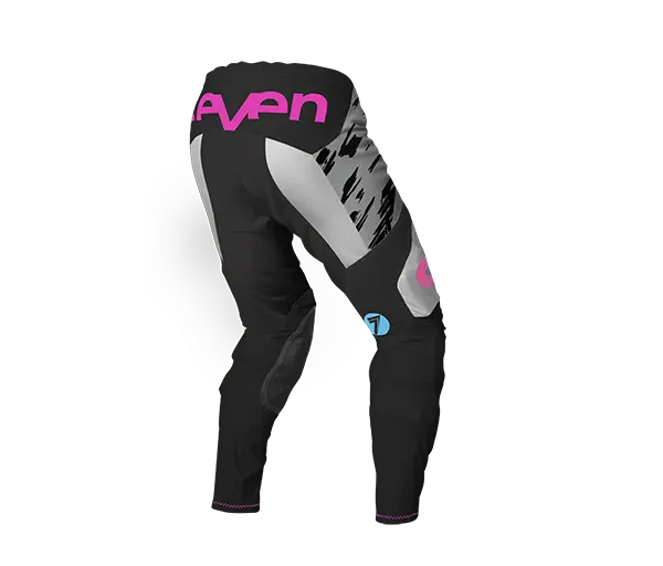 מכנס רכיבה סבן לבן/אפורRIVAL CLASH PANT WHITE/GRAY זווית אחורית