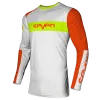 חולצת רכיבה סבן כתום/לבן VOX FRACTURE JERSEY WHITE/FLO ORANGE זווית קדמית