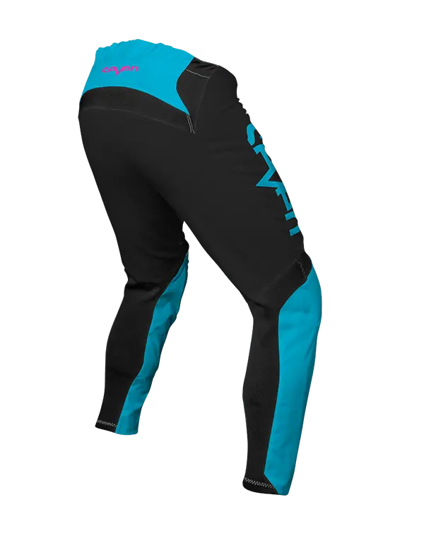 מכנס רכיבה סבן תכלת/שחור VOX FRACTURE PANT VICE/BLACK זווית אחורית