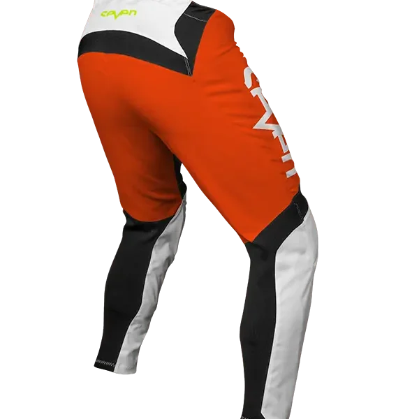 מכנס רכיבה סבן לבן/כתום VOX FRACTURE PANT WHITE/FLO ORANGE זווית אחורית