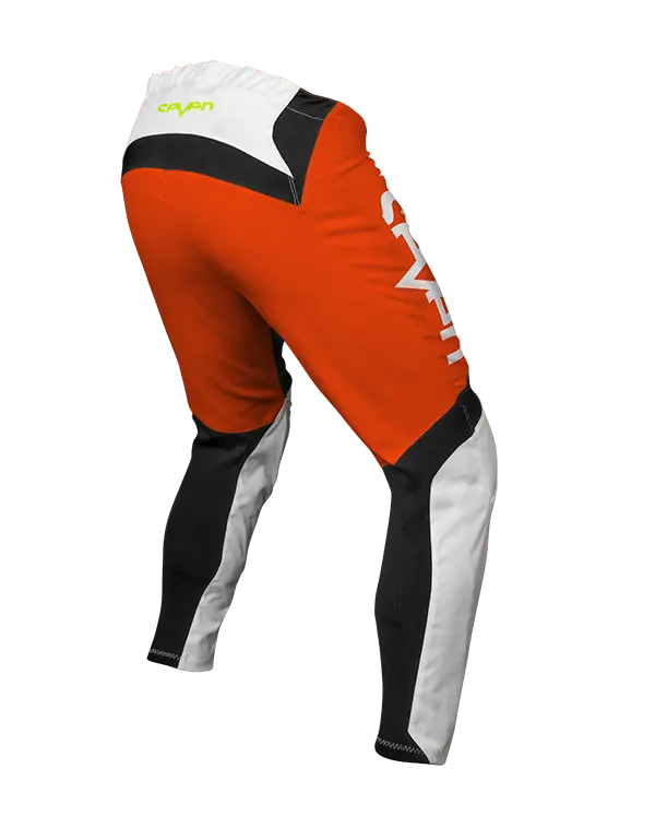 מכנס רכיבה סבן לבן/כתום VOX FRACTURE PANT WHITE/FLO ORANGE זווית אחורית