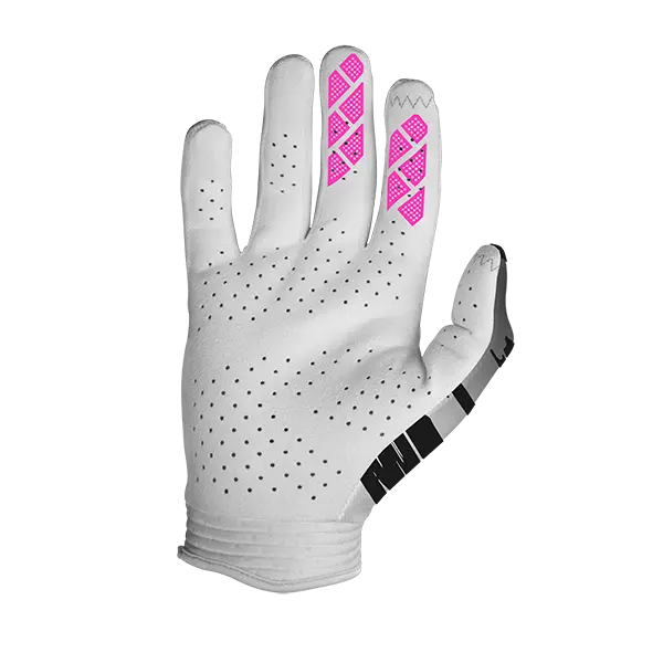 כפפות רכיבה סבן ורוד/לבן ZERO CLASH GLOVE WHITE/PINK זווית אחורית