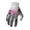 כפפות רכיבה סבן ורוד/לבן ZERO CLASH GLOVE WHITE/PINK זווית קדמית