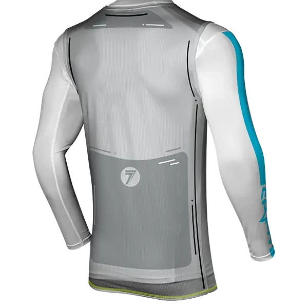 גופייה רכיבה סבן אפור ZERO HIJACK OVERJERSEY CONCRETE זווית אחורית