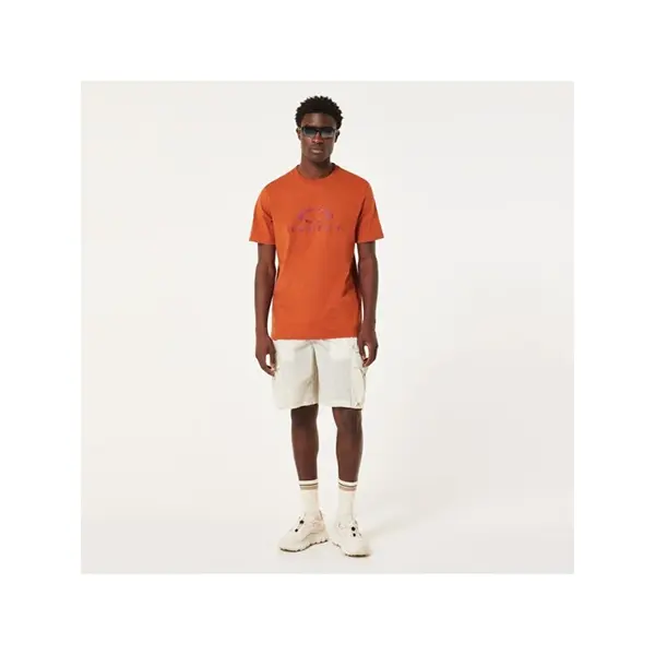 חולצה קצרה אוקלי כתום OAKLEY O BARK 2.0 דוגמן מקדימה