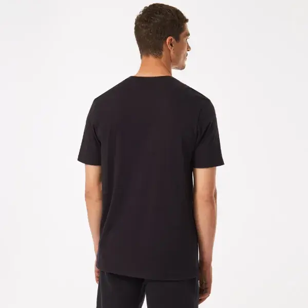 חולצה קצרה אוקלי שחור OAKLEY O BARK 2.0 דוגמן מאחורה