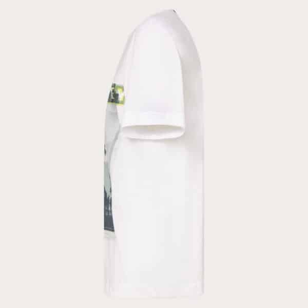 חולצה קצרה אוקלי לבן OAKLEY PALM TEE מהצד