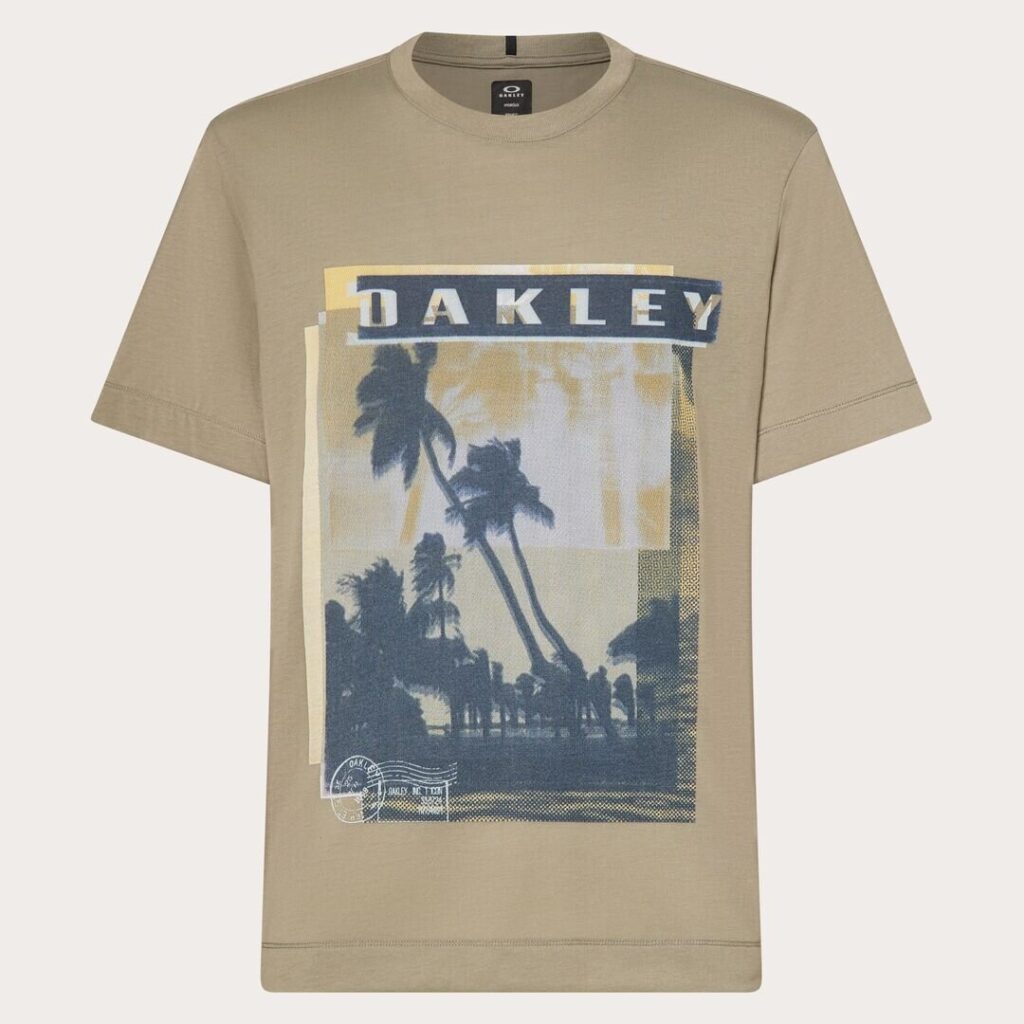 חולצה קצרה אוקלי ירוק OAKLEY PALM TEE מקדימה