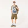 חולצה קצרה אוקלי ירוק OAKLEY PALM TEE דוגמן מקדימה