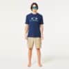 חולצה קצרה כחול אוקלי OAKLEY BARK SUN TEE ABYSS דוגמן מקדימה מרכיב משקפיים