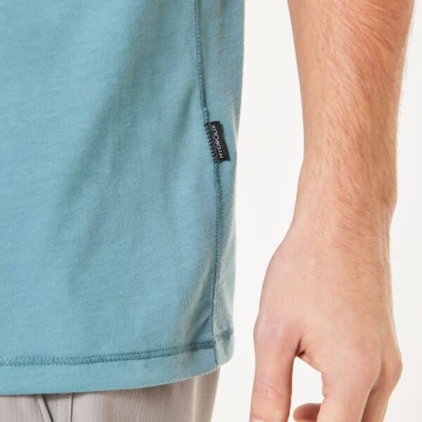 חולצה קצרה טורקיז אוקלי OAKLEY BARK SUN TEE PACIFIC מקרוב
