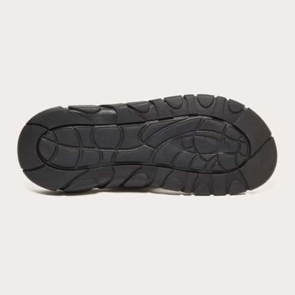 כפכפים אוקלי אפור/כתום OAKLEY O COIL SANDAL צד שמאל על הצד מראה סוליה