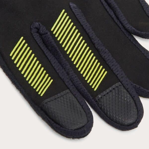 כפפות רכיבה אוקלי צהוב OAKLEY ALL MOUNTAIN MTB GLOVE אצבעות מקרוב